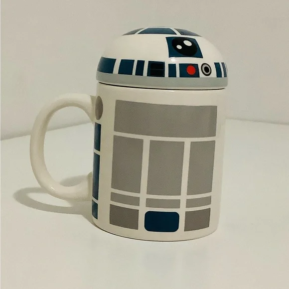 Star Wars R2-D2 Droid Mug with Removable Lid , Ceramic ⭐️ - Picture 4 of 8